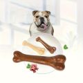 Dog Durable Beef Flavored Chew Toy, Bone Shaped Dog Interactive Play Toy, Teeth Clean Training Toy Pet Supplies.