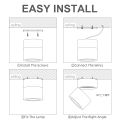 Led Downlight Foldable Tri color Spot Light 7/10/15W Surface Mounted Down Ceiling Lamp For Indoor Lighting Living Room Bedroom.