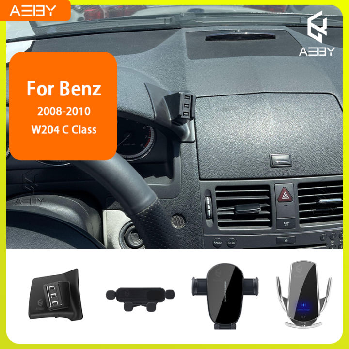 For Benz C Class W204 2008-2010 Phone Holde Car Mobile Support Special Fixed Bracket Base Wireless Charging Stand Interior