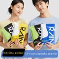 PEVA fashion raincoat adult rain coat no leakproof thickening resistant and heavy duty foldable easy storage xln414. 