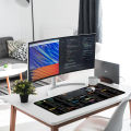 Large Commands Gaming Office Leather Mouse Pad Shortcut Unix Programmer Version Linux Pad Non-Slip Gamer Desk Table Computer Mat. 