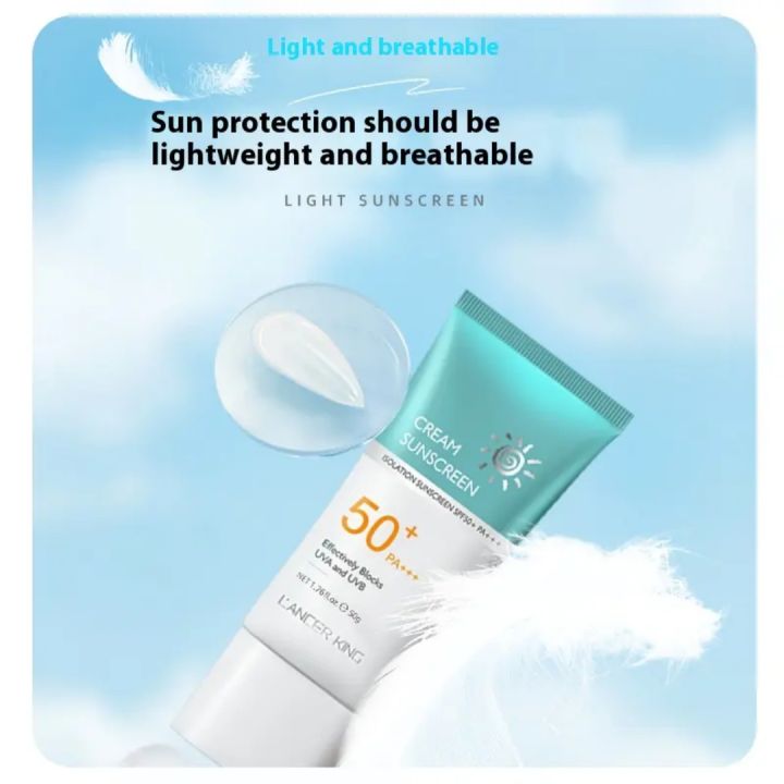 L'ANCER%20KING%20Cream%20Sunscreen%20Isolation%20Sunscreen%20SPF50+%20PA+++,%2050g%20-%20Image%203