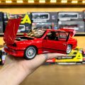 1:24 BMW M3 E30 Supercar Alloy Car Model Sound And Light Pull Back. 