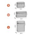 Casual Nylon Storage Pouch With Zipper Hand-held Mesh Pouch Multipurpose Mesh Toiletry Wash Bags Travel. 