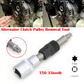 T50/M10 Alternator Pulley Socket Drill Bit With 33 Teeth Tool Alternator Pulley Center Bolt Remover Socket Wrench Tool.