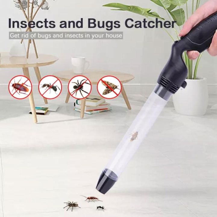 Machine Take Insects Bee Electronic Powerful With LED Light Sucker Grabber Moth Bug Vacuum ...