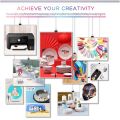 10 Sheets DIY A4 Inkjet Waterslide Decal Transfer Paper White Clear Laser Waterslide Decal Paper for Inkjet Laser Printer.