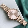 Stainless Steel Luxury Ladies Watch Quartz Analog Business Chain Casual Wrist Dial. 