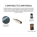 Jack 3.5 mm to 2.5 mm Audio Adapter 2.5mm Male to 3.5mm Female Plug Connector for Aux Speaker Cable Headphones Micphone Jack 3.5. 