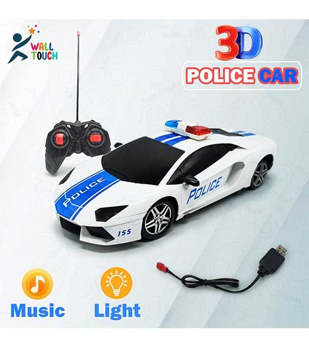 Remote Control Rechargeable 3D Musical RC Lamborghini Police