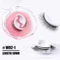 1Pair Reusable Self-Adhesive False Eyelashes Full Strip Eyelash Glue-Free 3 Seconds To Wear Lashes Extension Beauty Supplies. 