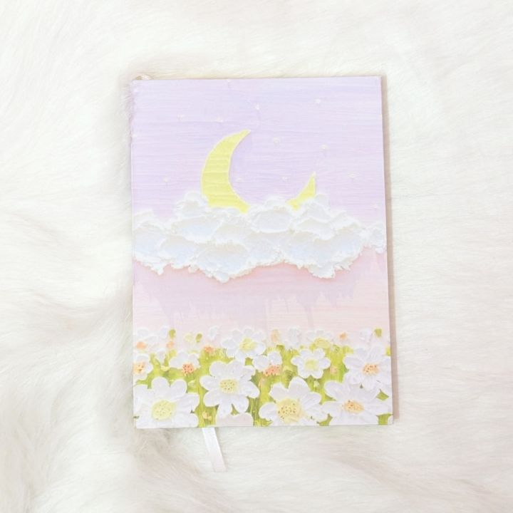 Moon with cloud design - Notebook