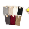 Japanese Style Loose Button Sock Covers Lace Trim Short New Knitted Fashion Short Boot Covers Cross-Border Woolen Leg Warmers. 