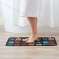 ​VIKAMA Rockstar Rhythm Rug - Plush Flannel With Guitar Pedal Graphics, Non-Slip Music Mat for Budding Musicians' Bedrooms​. 