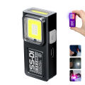 Powerful Mini COB LED Keychain Flashlight USB Rechargeable Hanging Work Light Waterproof Keyring Camping Walking Pocket Lamp. 