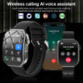 2.2" Large HD Display Smart Watch 2026 New 3D Curved Screen Bluetooth Call Waterproof Flashlight Outdoor Sport Smartwatch Men.