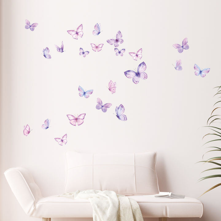 Colorful Butterflies Wall Stickers for Kids Room on Wall Decoration