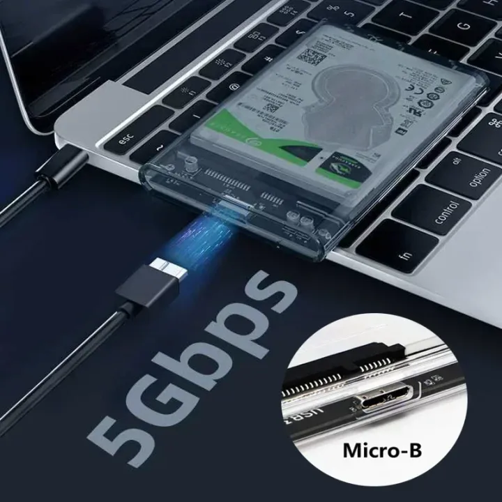 USB%203.0%20HDD%20Enclosure%202.5%20inch%20SATA%20SSD%20Hard%20Drive%20Case%20with%205Gbps%20Transfer%20Speed%20Mobile%20External%20Housing%20Harddisk%20Boxs%20Cable%20-%20Image%202
