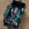 AIRAJ 2023 New Electrician Tool Bag with Reflective Strip Oxford Cloth Wear-resistant Multi-Pocket Waterproof Storage Hand bag. 