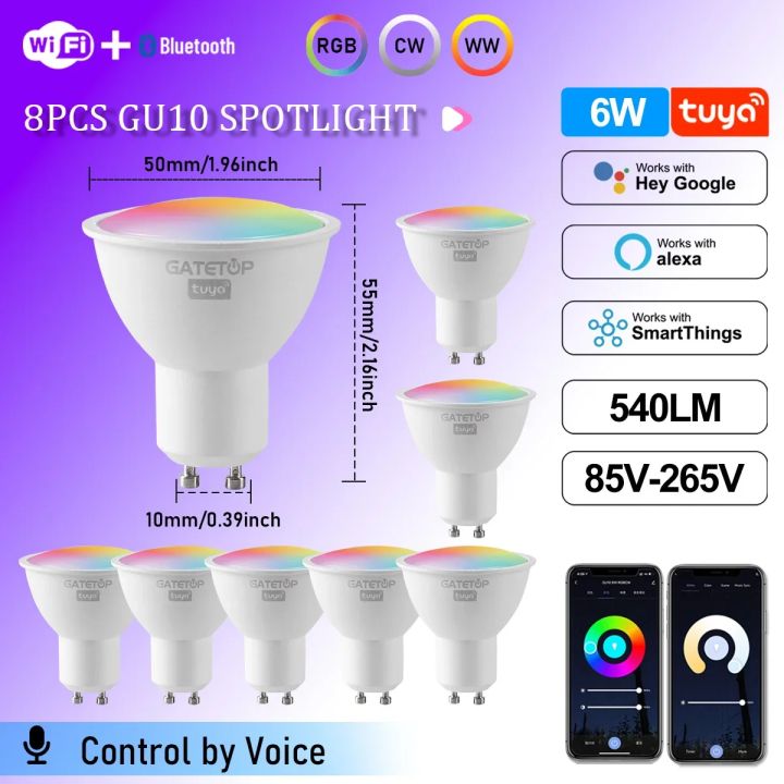 1-10PCS%20Tuya%20WiFi%20GU10%20LED%20Spotlight%20Smart%20Light%20Bulb%20Dimmable%201-100%25%20Lamps%20Smart%20Life%20App%20Control%20Works%20with%20Alexa%20%20lightify%20-%20Image%207