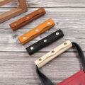 2 Pieces Leather Luggage Handle Wraps Handbag Handle Grip Protectors, Soft Purse Strap Cover Pad with Brass Clasps.