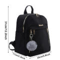 Simple Pu Black Large Capacity Backpacks Women Travel Bag Solid Harajuku Student Schoolbag Backpack Unisex Bags High Street. 