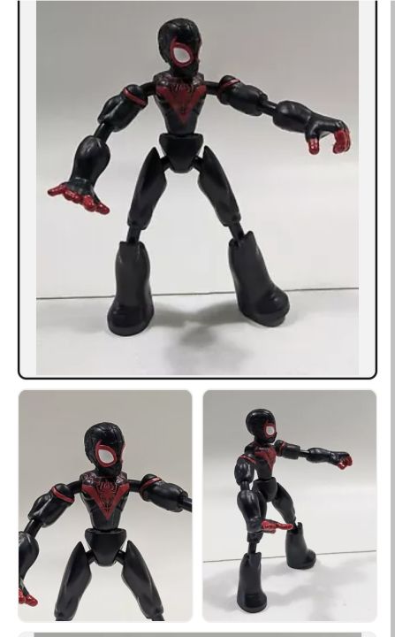 Spider-Man Marvel Bend and Flex Miles Morales Action Figure Toy 6" Flexible