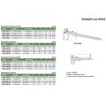 Insize 1205-150S: Vernier Caliper, Range 0-150mm, Accuracy +/-0.05mm. 