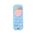 Baby silicone remote control teether baby anti-eating hand teething stick cartoon soothing bite toys. 
