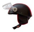 Half Face Cap Helmet Red & Black.