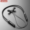 Lenovo HE05 Wireless Neckband Bluetooth 5.0 Headphone Wireless Headset With Heavy Bass Stereo Earphones High Quality Magnetic Attraction Intelligent Noise Reduction Cancelling Sports Headset. 