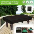 Pool Table Cover, Specially Designed for 7/8/9 Inch Pool Table, Billiard Ball Dust Cover Black Silver. 
