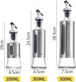 500ml Kitchen Oil Jar Glass with Steel Cover Body.