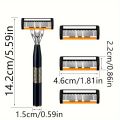 Razor Classic 6 Layer Safety Razor for Mens Shaving&Womens Hair Removal Shaving Blades Manual Shaver. 