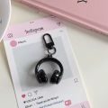 Simple, Sweet, Cool and Exquisite Earphone Keychain, Three-dimensional Shape | Acrylic Material, Best Friend Gift, Bag Pendant. 