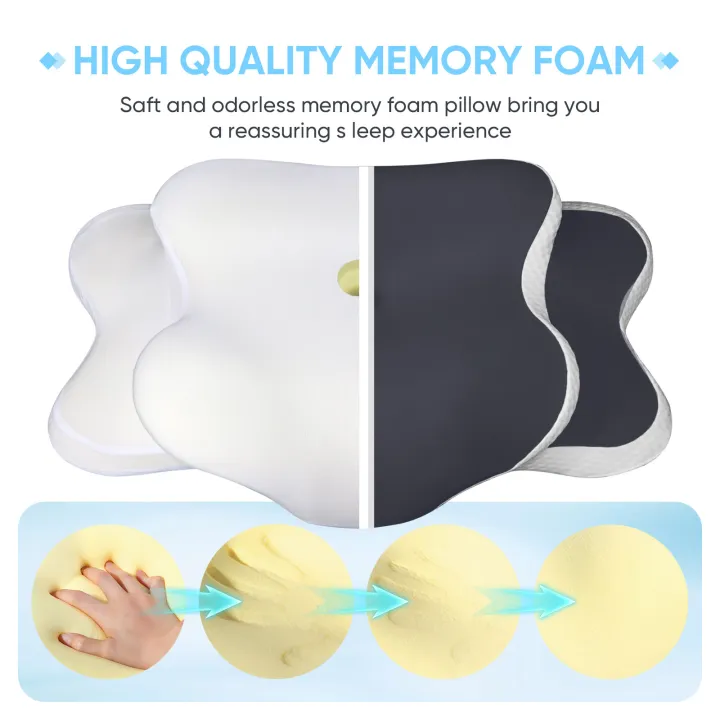 Ergonomic%20Cervical%20Pillow%20Memory%20Foam%20Pillow%20Neck%20Pain%20Relief%20Comes%20With%20Ice%20Silk%20Pillowcase%20Adjustable%20%20For%20Back%20Side%20Sleepers%20-%20Image%205
