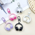 1PC Cute 3D Earphones Pendant Keychain Mobile Phone Chain Earphone Charm Backpack Hanging Decoration Accessories Gifts. 