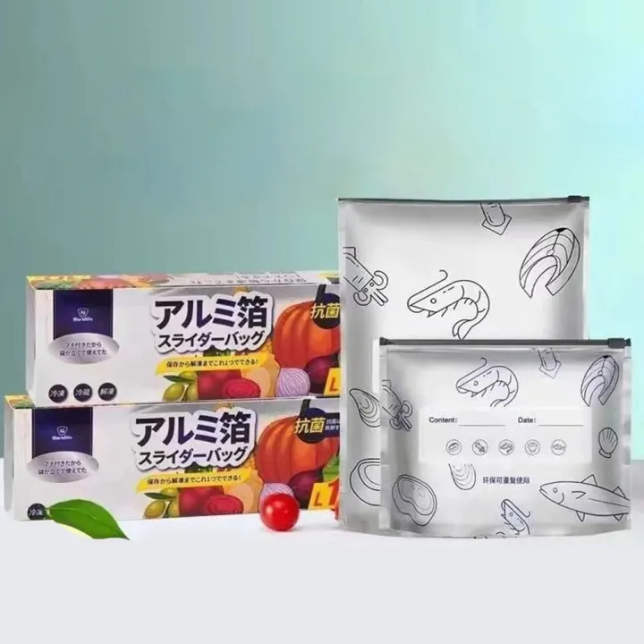 10Pcs/Bag%20Large%20Capacity%20Aluminum%20Foil%20Food%20Bag%20Leakproof%20Freezer%20Safe%20Kitchen%20Fresh%20Bag%20Fresh-keeping%20Reusable%20Zip%20Lock%20Bag%20-%20Image%206
