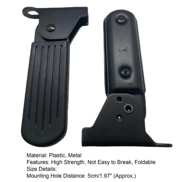 1%20Pair%20Universal%20Motorcycle%20Bike%20Foldable%20Pedals%205/7cm%20Rear%20Seat%20Foot%20Support%20Pad%20Pedal%20%20Electric%20Vehicle%20Rear%20Foot%20Pedals%20-%20Image%207