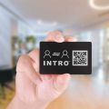 INTRO NFC CARD. DIGITAL VISITING CARD. INFINITY CARD..