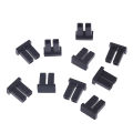 10pcs/lot  LC Optical Module Dust Plug SFP Fiber Module Protection Cover  Optical Port Dust Cap Plug Protection Plug Dual Fiber. 