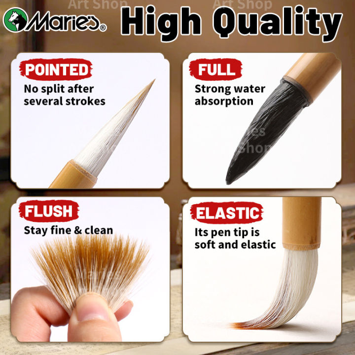 Marie's%201pc%20Chinese%20%20Calligraphy%20Brush,Jianhao/Wolf%20Hair/Wool%20for%20Painting,Writing,Official%20Script,Regular%20Script,Cursive%20Script%20-%20Image%203