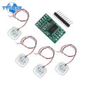 HX711 Weight Sensor Kit 200kg Load Cell Pressure Sensor Module + 4PCS 50kg Human Scale Weight Sensors Measurement Tool DIY Kit. 