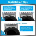 Professional Replacement Clipper Blades 2 Holes Adjustable Hair Clippers Blades Compatible with WAHL Cordless Hairdressing Tools. 