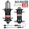 NOVATEC MTB Hubs D041SB D042SB 28/32/36H | Front & Rear HG Stainless Steel Freehub 8–12 Speed | Mountain Bike Hub Set. 