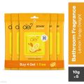 Aer Power Pocket Bathroom Freshener Lemon Tangy Delight 10 gm (Buy 4, Get 1 Free). 