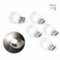 Pack of 5 & 1 USB LED Night Bulb | Night Bulb | LED Night Light | USB Light | USB Bulb | Night Light | Universal for Laptops, Power banks, Mobile Chargers & Other USB supported port. 