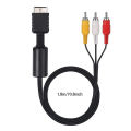 1.8m RCA Cable for PS2 PS3 PS PlayStation AV Cable Splitter Audio Video Extend Cord Game Player to Monitor TV RCA Wire Adapter. 