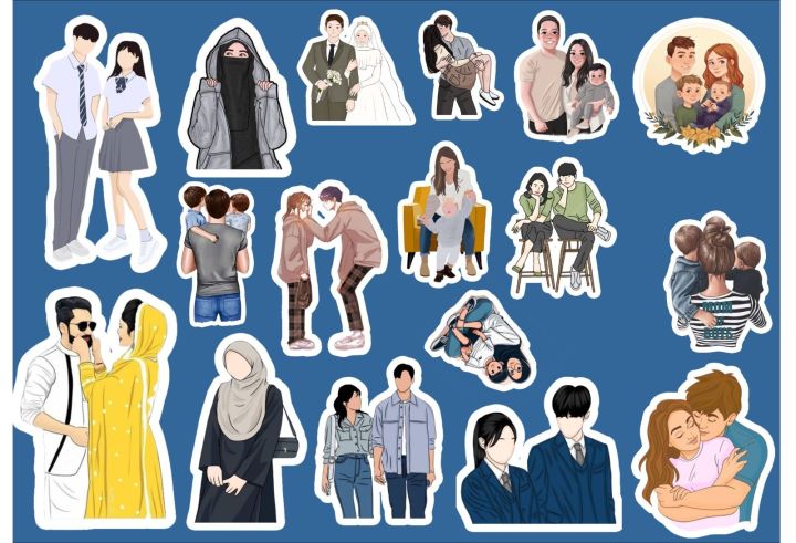 LOVE COUPLE STICKER SHEET