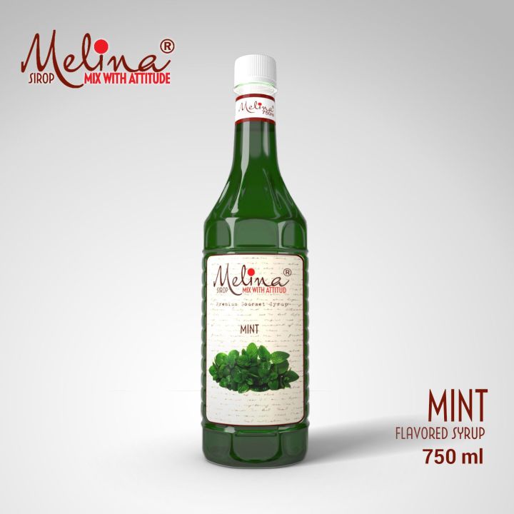 Melina - Green Mint Flavoured/Flavored Syrup 750ml